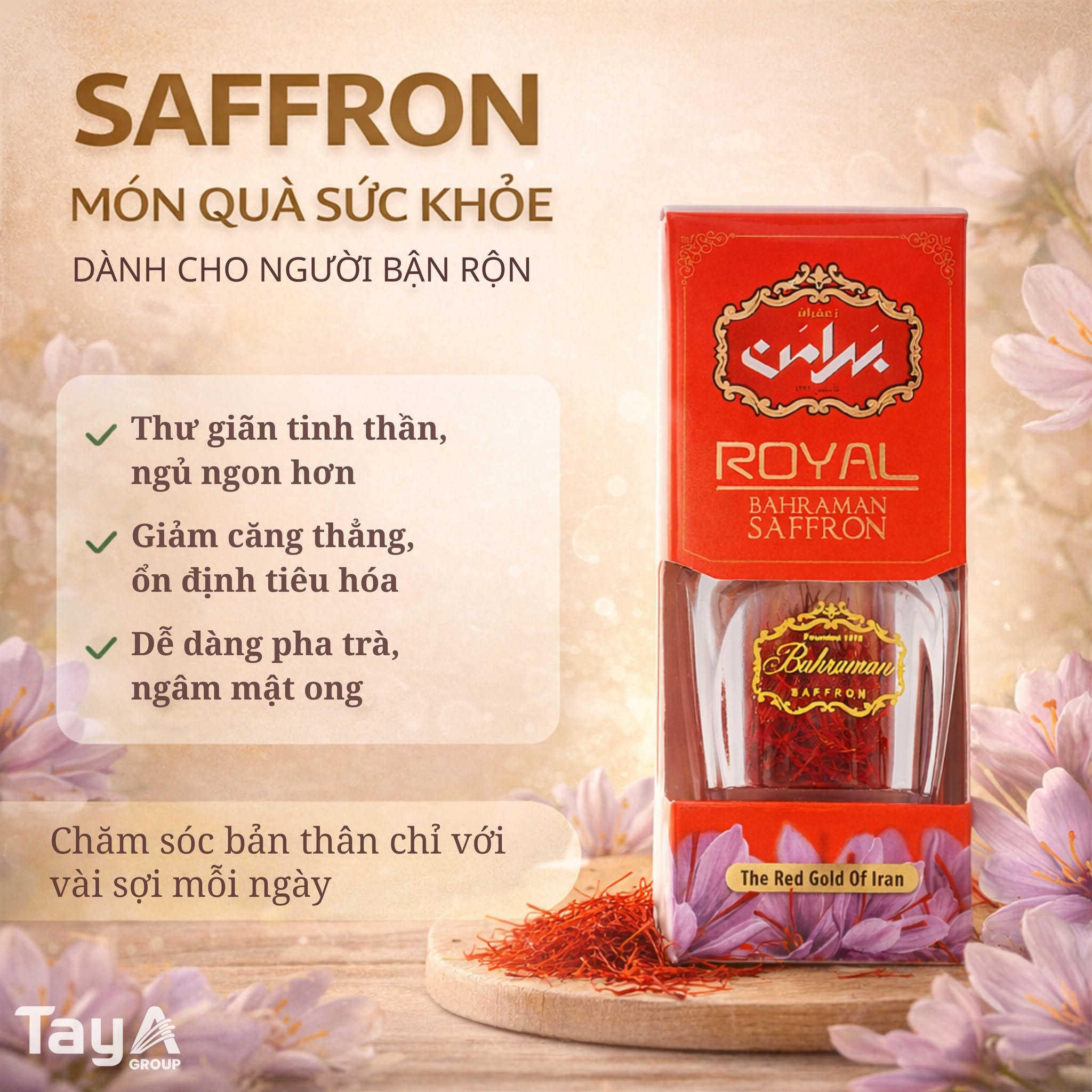 Cách dùng saffron sợi đơn giản mỗi ngày